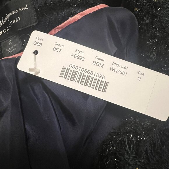 NEW J. Crew Lady Jacket in Lurex Black Watch Plaid Size 2 NWT - Picture 7 of 12